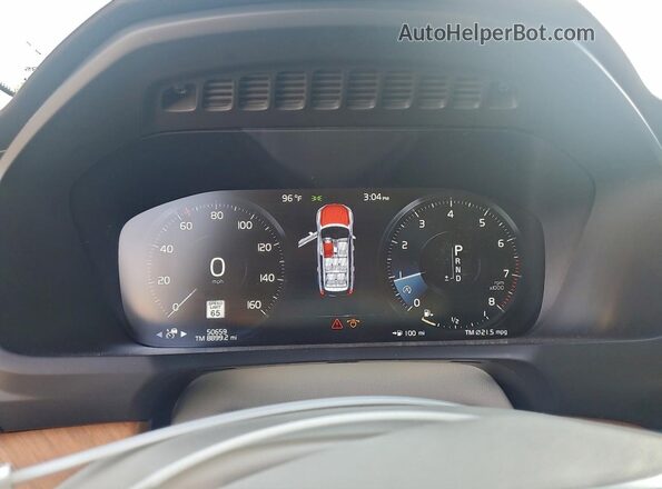 YV4102CK0N1830862 2022 VOLVO XC90 Белый Вид щитка приборов