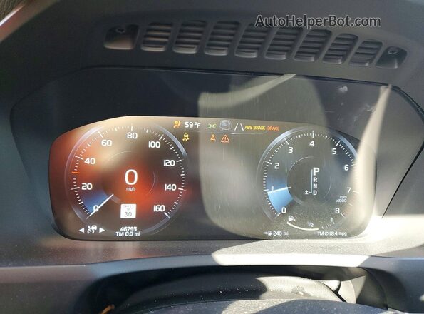 YV4102CK5N1830890 2022 VOLVO XC90 Белый Вид щитка приборов