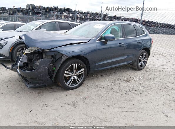 YV4102DK7M1695134 2021 VOLVO XC60 Dark Blue Առջևի ձախ երեք քառորդ տեսարան