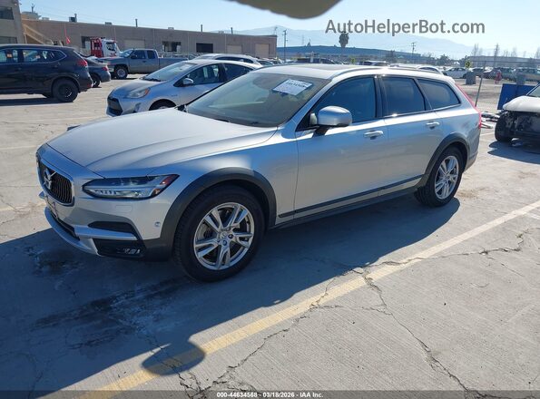 YV4102NK2J1021385 2018 VOLVO V90 CROSS COUNTRY Gray Передня ліва чверть