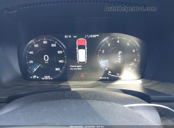 YV4102NK2J1021385 2018 VOLVO V90 CROSS COUNTRY Gray Вид задніх сидінь