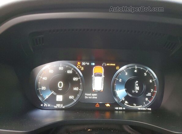 YV4102RK1M1695171 2021 VOLVO XC60 Blue Սարքավորումների վահանակի տեսք