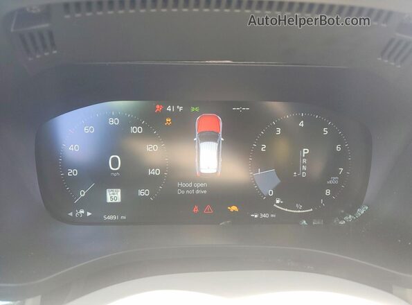 YV4102RK6M1876363 2021 VOLVO XC60 Brown Սարքավորումների վահանակի տեսք