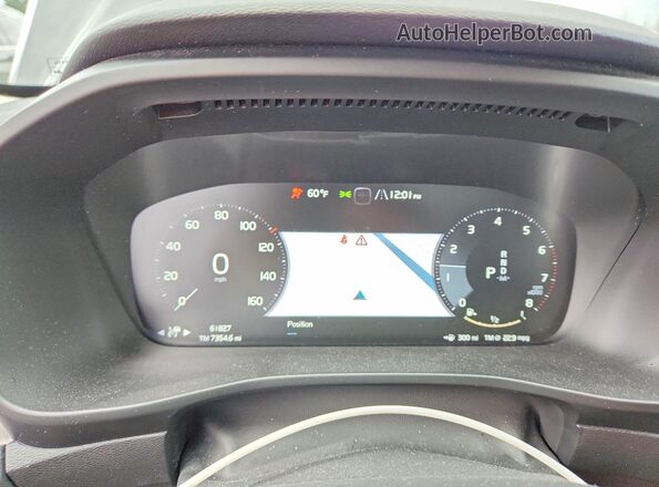 YV4162ULXM2401436 2021 VOLVO XC40 Black Instrument cluster view