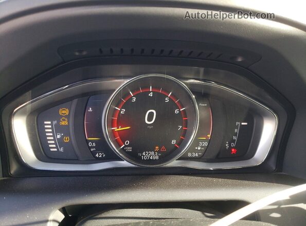 YV449MRR5H2069084 2017 VOLVO XC60 Black Vista del cuadro de instrumentos