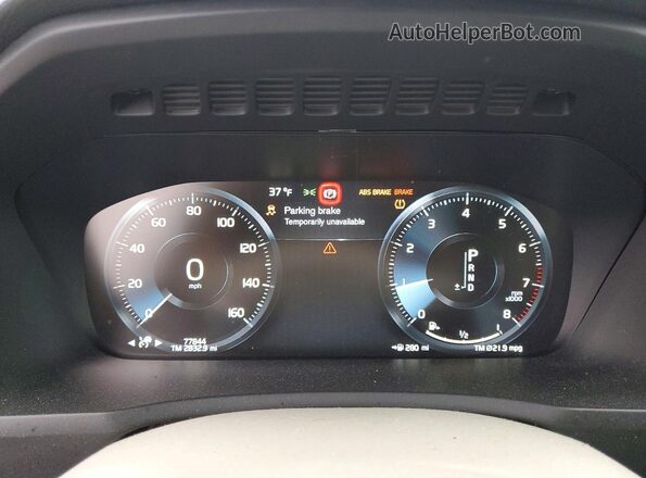 YV4A22PK2M1763667 2021 VOLVO XC90 Charcoal Սարքավորումների վահանակի տեսք