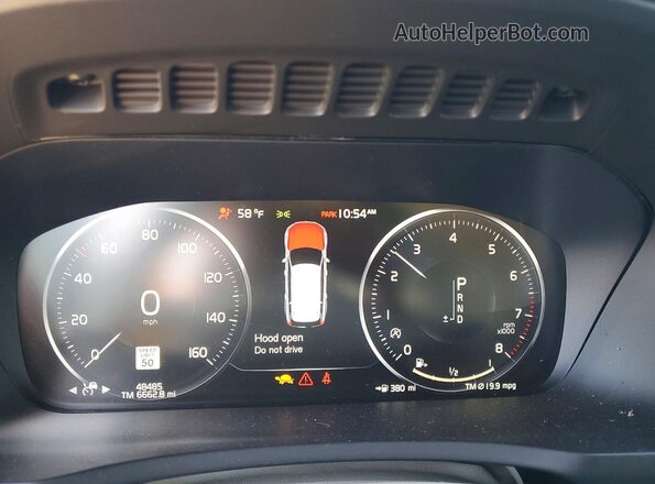 YV4A22PL0N1785631 2022 VOLVO XC90 Черный Вид щитка приборов