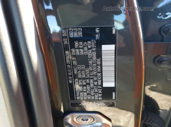 YV4A22PL4M1766708 2021 VOLVO XC90 Gray VIN կոդի պիտակի տեսք