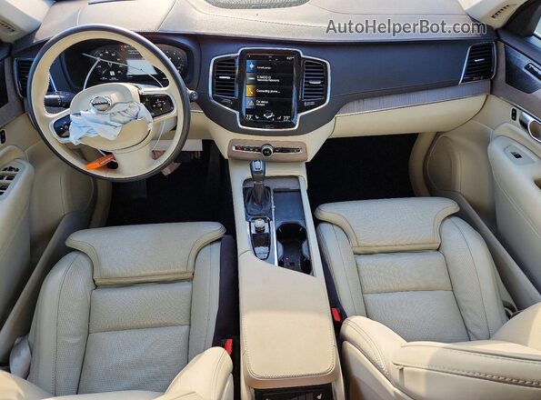 YV4A22PLXN1831885 2022 VOLVO XC90 Blue Առջևի վահանակի տեսք