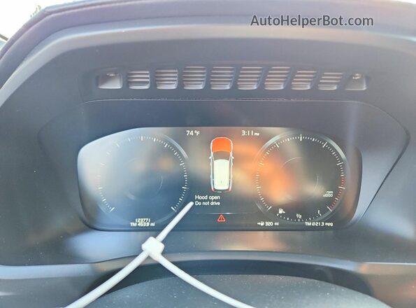 YV4A22PM6K1459997 2019 VOLVO XC90 Черный Вид щитка приборов