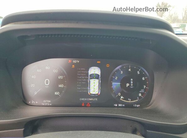 YV4AC2HK7K2090006 2019 VOLVO XC40 Blue Widok zestawu wskaźników