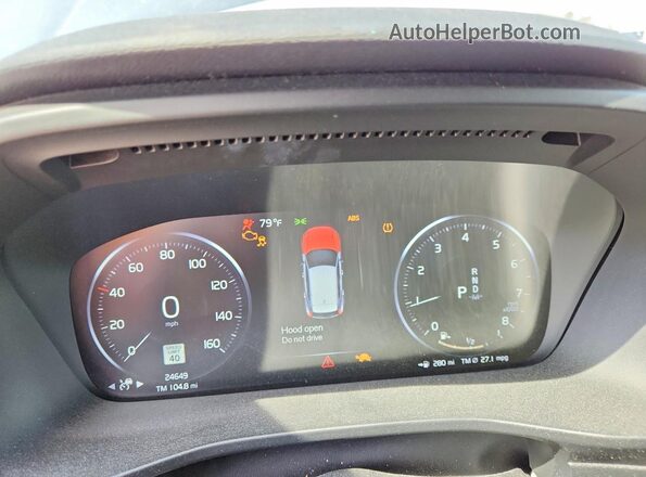 YV4AC2HL1N2781819 2022 VOLVO XC40 Blue Սարքավորումների վահանակի տեսք