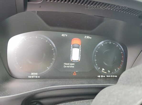 YV4AC2HL4K2057988 2019 VOLVO XC40 Black Vista del cuadro de instrumentos