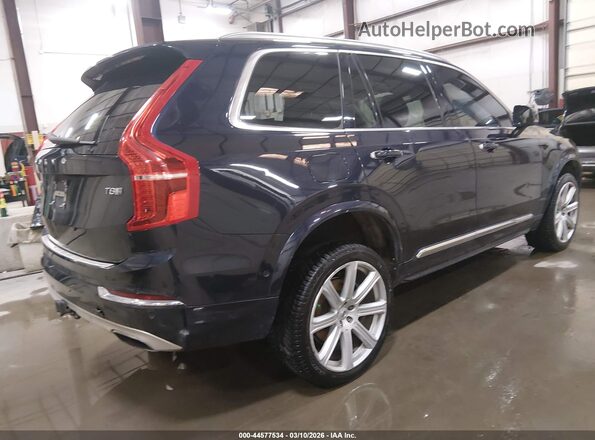 YV4BC0PL5H1184192 2017 VOLVO XC90 HYBRID Синий Задняя правая четверть