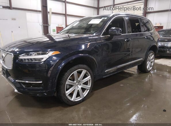YV4BC0PL5H1184192 2017 VOLVO XC90 HYBRID Синий Передняя левая четверть