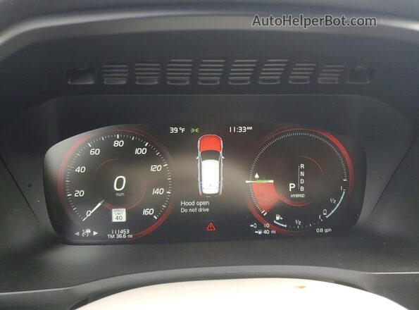 YV4BC0PL6H1109582 2017 VOLVO XC90 Gray Widok zestawu wskaźników