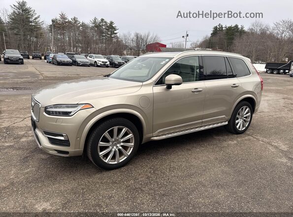 YV4BC0PL9G1048520 2016 VOLVO XC90 HYBRID Champagne Vista tres cuartos delantera izquierda