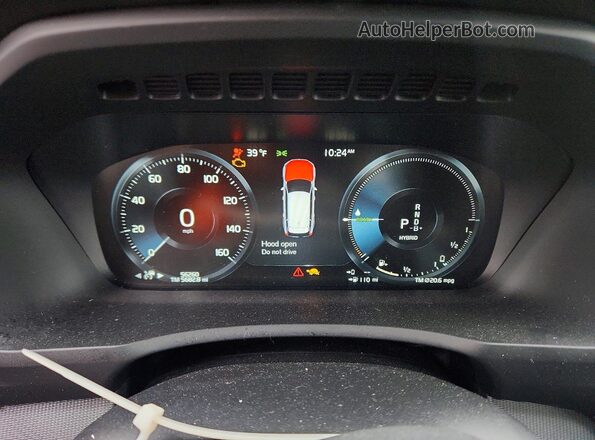 YV4BR0CM0N1820929 2022 VOLVO XC90 Gray Vista del cuadro de instrumentos