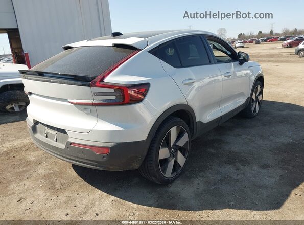 YV4ED3GL4P2064288 2023 VOLVO C40 RECHARGE PURE ELECTRIC White Հետևի աջ