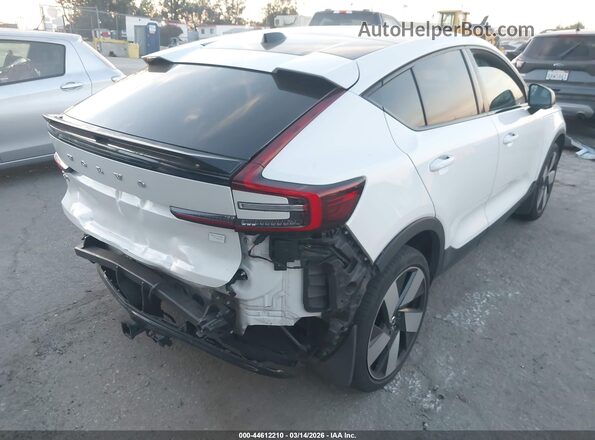 YV4ED3GM7P2032282 2023 VOLVO C40 RECHARGE PURE ELECTRIC White Tył prawy