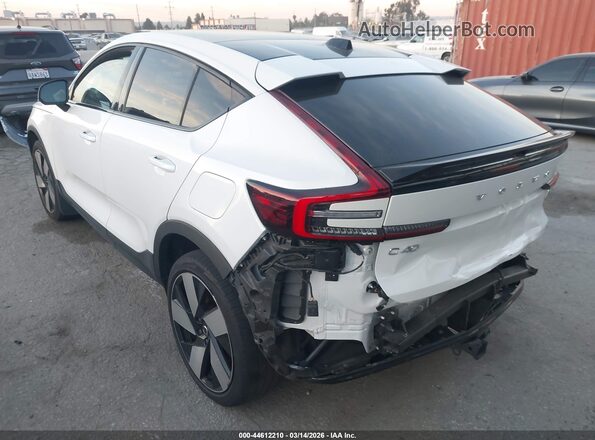 YV4ED3GM7P2032282 2023 VOLVO C40 RECHARGE PURE ELECTRIC White Tył lewy