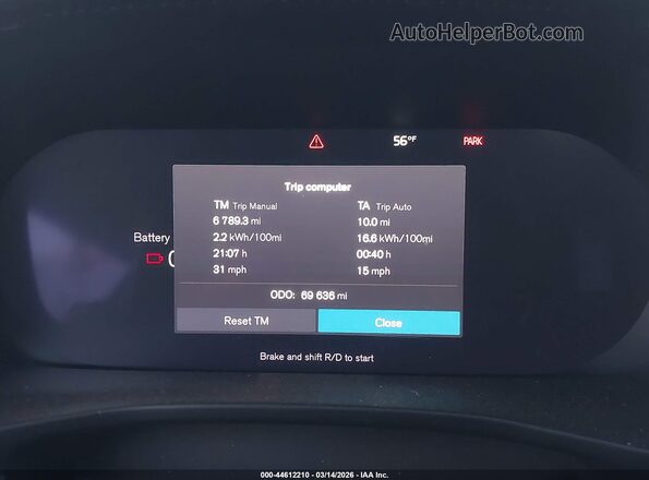 YV4ED3GM7P2032282 2023 VOLVO C40 RECHARGE PURE ELECTRIC White Widok tylnych siedzeń