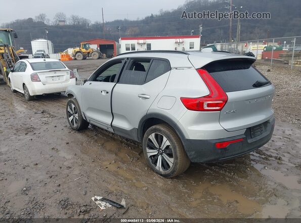 YV4ED3UL5P2036357 2023 VOLVO XC40 RECHARGE PURE ELECTRIC Серебряный Задняя левая четверть