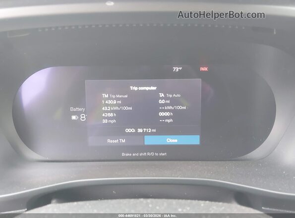 YV4ED3UM2P2082317 2023 VOLVO XC40 RECHARGE PURE ELECTRIC White Vista de los asientos traseros