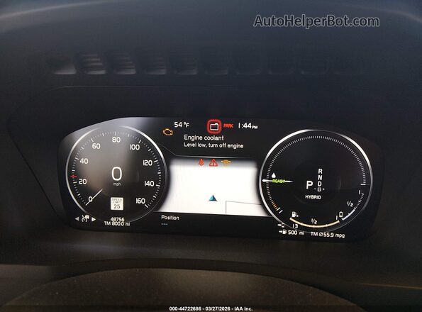 YV4H60CL0N1861362 2022 VOLVO XC90 RECHARGE PLUG-IN HYBRID Blue Widok tylnych siedzeń
