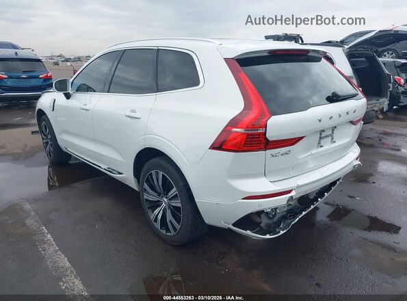 YV4H60DE4P1379321 2023 VOLVO XC60 RECHARGE PLUG-IN HYBRID White Tył lewy