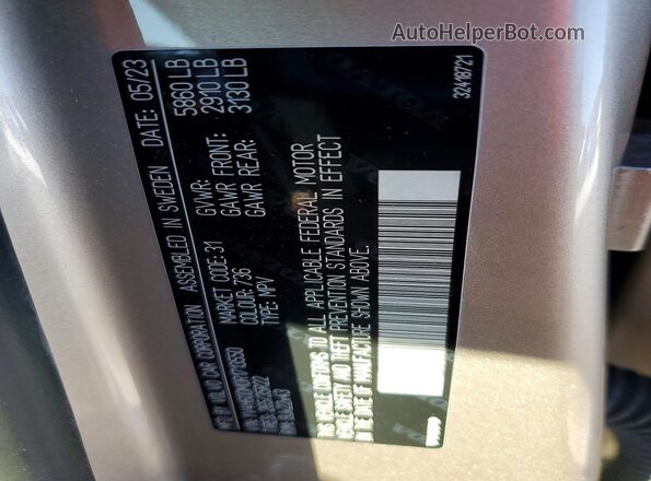 YV4H60DM0R1713550 2024 VOLVO XC60 Silver Вид підкапотного простору