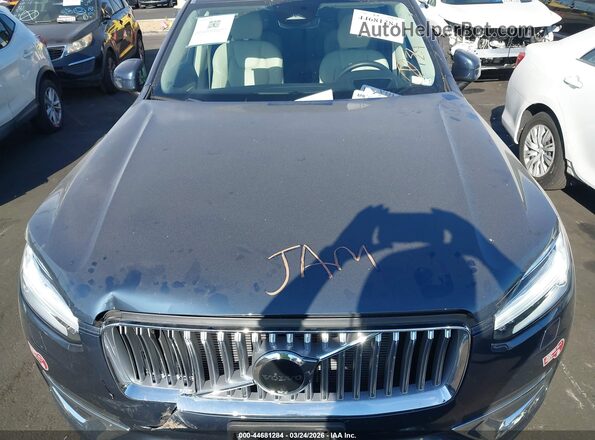 YV4H60LF2R1236445 2024 VOLVO XC90 RECHARGE PLUG-IN HYBRID Blue Widok z tyłu