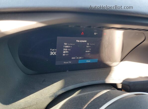 YV4L12PN2P1982171 2023 VOLVO XC90 White Instrument cluster view