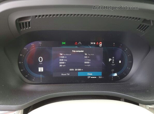 YV4L12RK4R1916095 2024 VOLVO XC60 Серебряный Вид щитка приборов