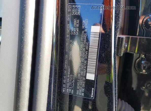 YV4L12RL9R1856677 2024 VOLVO XC60 Black VIN sticker view