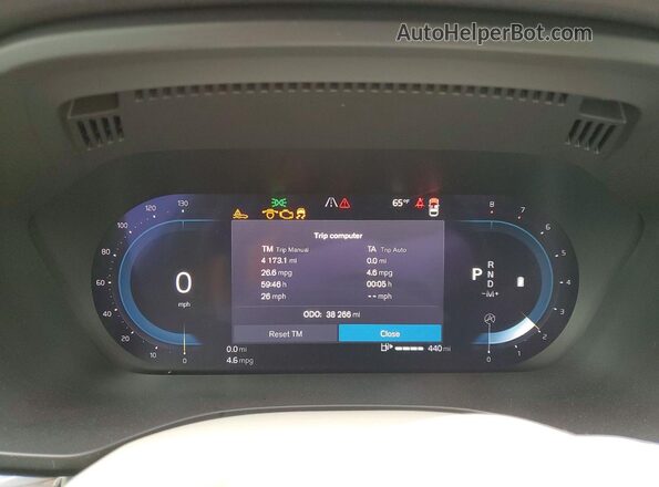 YV4L12RV7P1227076 2023 VOLVO XC60 Black Instrument cluster view