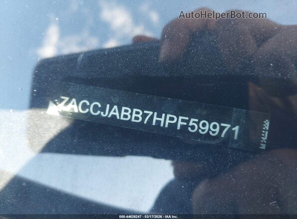ZACCJABB7HPF59971 2017 JEEP RENEGADE White Engine compartment view