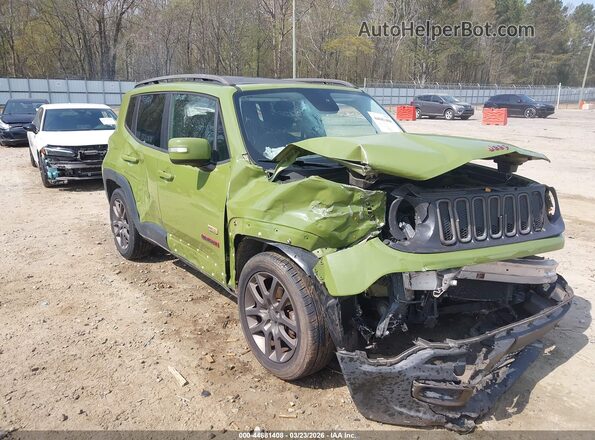 ZACCJABT7GPD77095 2016 JEEP RENEGADE Green Front view