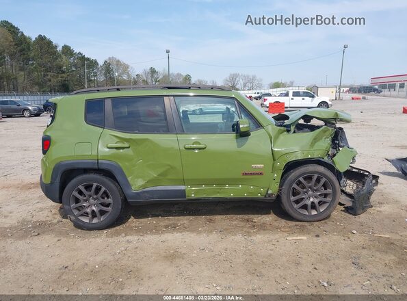 ZACCJABT7GPD77095 2016 JEEP RENEGADE Green Instrument cluster view