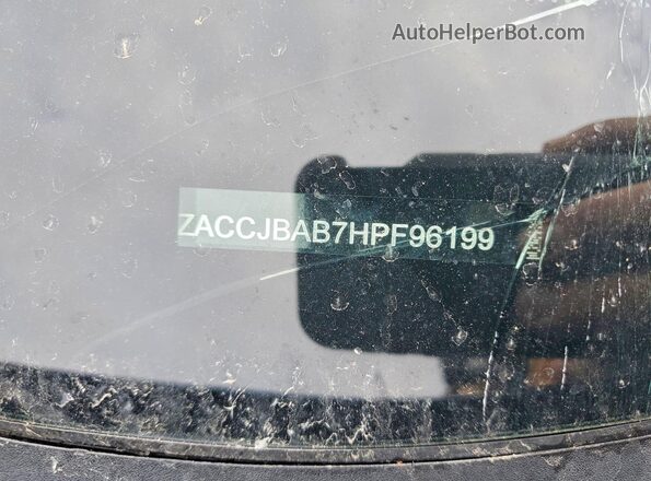 ZACCJBAB7HPF96199 2017 JEEP RENEGADE Blue VIN sticker view
