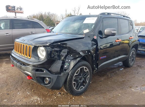 ZACCJBCT0GPD67335 2016 JEEP RENEGADE Black წინა მარცხენა ხედი სამი მეოთხედიდან