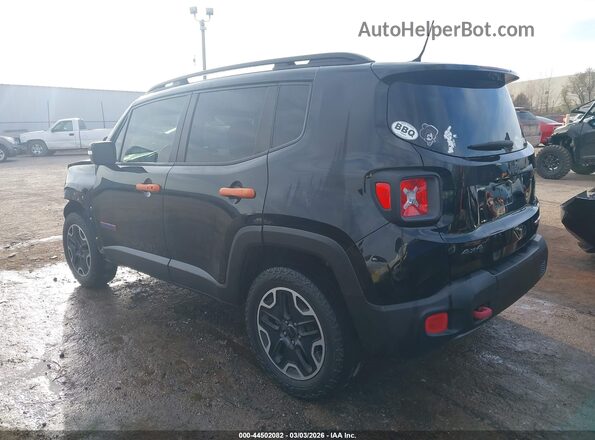 ZACCJBCT0GPD67335 2016 JEEP RENEGADE Black უკანა მარცხენა