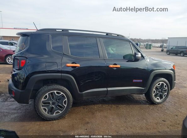 ZACCJBCT0GPD67335 2016 JEEP RENEGADE Black უკანა სალონის ხედი