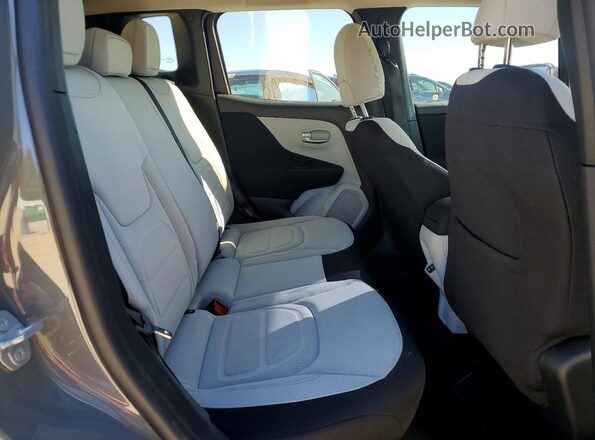 ZACNJABB7KPK52605 2019 JEEP RENEGADE Gray Widok tylnych siedzeń