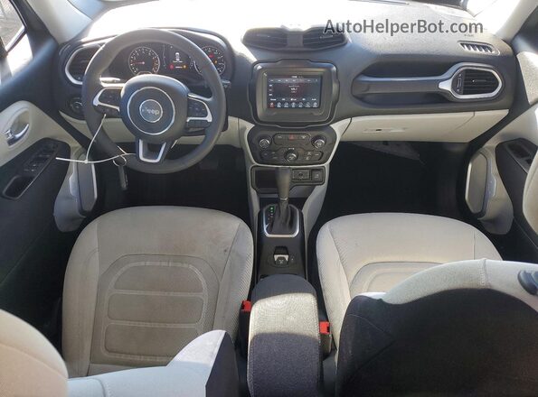 ZACNJABB7KPK52605 2019 JEEP RENEGADE Gray Widok deski rozdzielczej