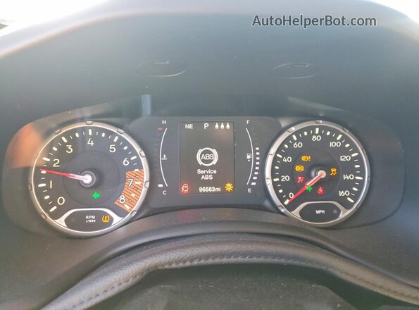ZACNJABB7KPK52605 2019 JEEP RENEGADE Gray Widok zestawu wskaźników