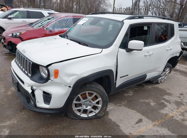ZACNJBBB2KPK23115 2019 JEEP RENEGADE White წინა მარცხენა ხედი სამი მეოთხედიდან