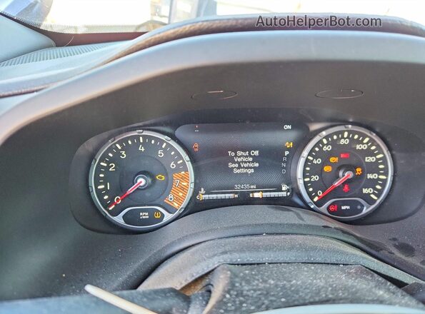 ZACNJCBB0MPM32782 2021 JEEP RENEGADE Blue Vista del cuadro de instrumentos