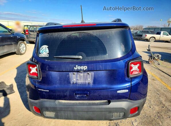 ZACNJCBB0MPM32782 2021 JEEP RENEGADE Blue Vista trasera