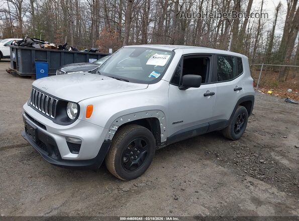 ZACNJDAB1MPN16374 2021 JEEP RENEGADE Silver Front left